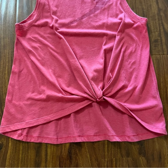 Beachbody Logo Twist Tank Top Coral Pink Size medium - Picture 5 of 10